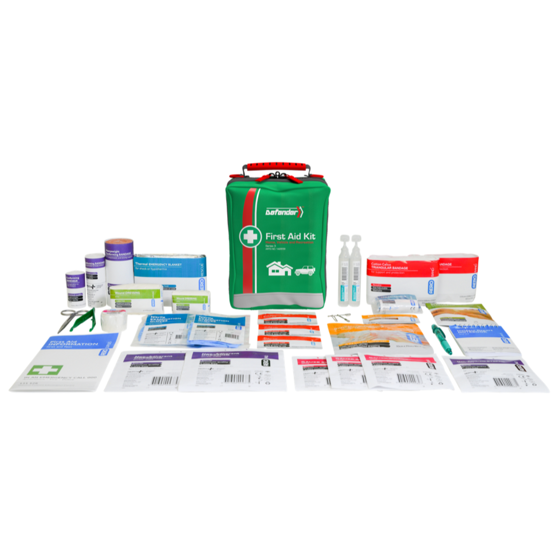 DEFENDER 3 Series Softpack Versatile First Aid Kit 13 x 9 x 19.5cm