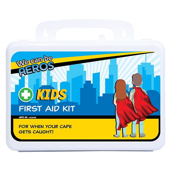 KIDS 2 Series Plastic Waterproof First Aid 21 x 7.5 x 13cm