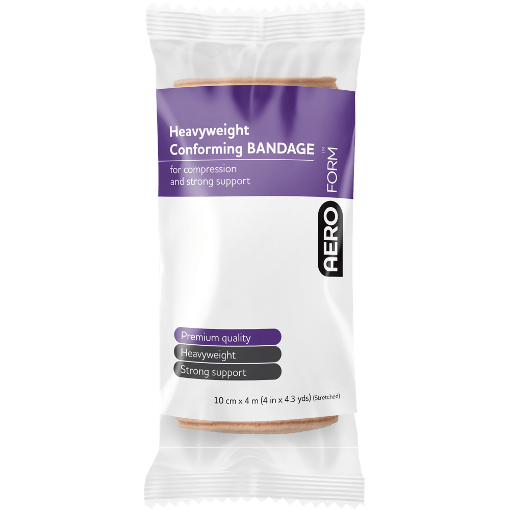 AEROFORM Heavyweight Conforming Bandage 10cm x 4M Wrap/12