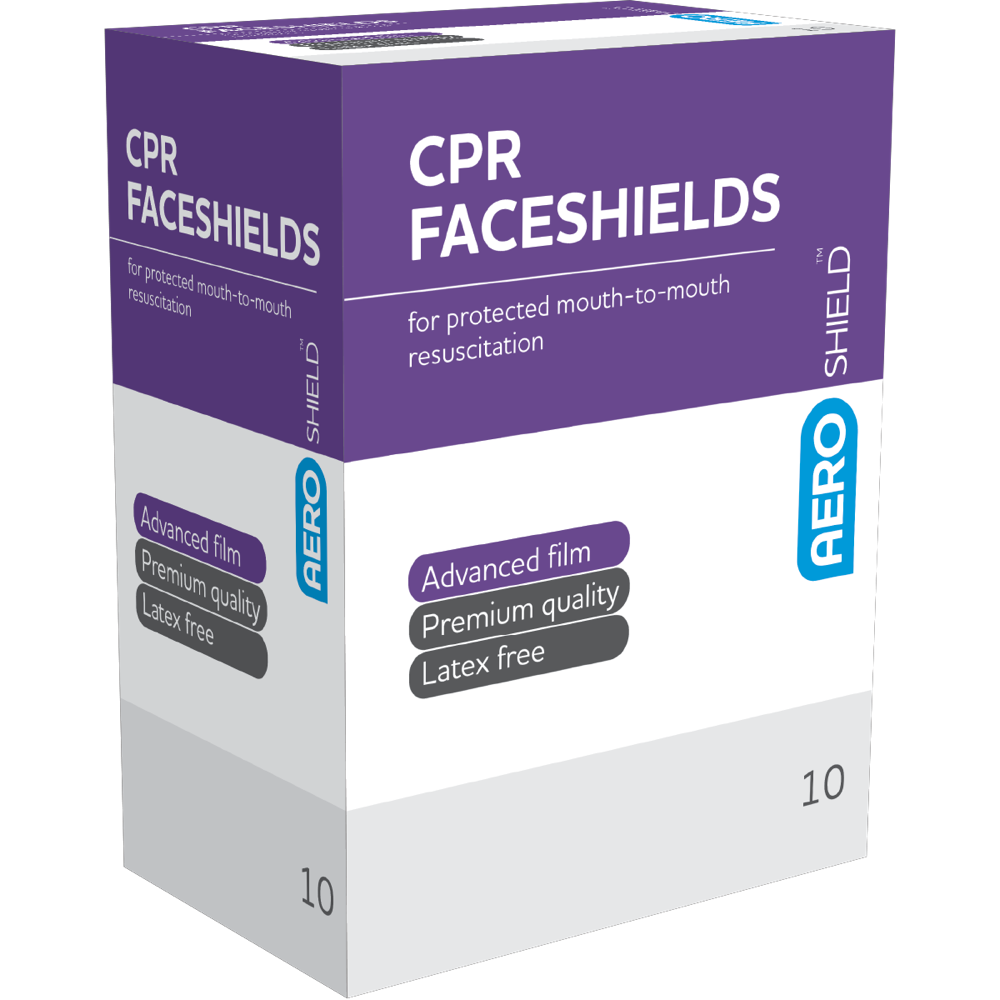 AEROSHIELD Disposable Face Shield in Sachet Box/10