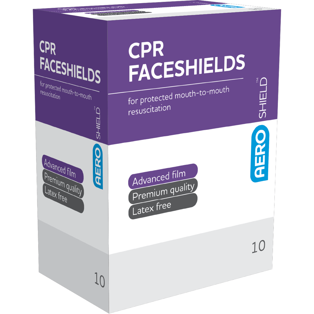AEROSHIELD Disposable Face Shield in Sachet Box/10