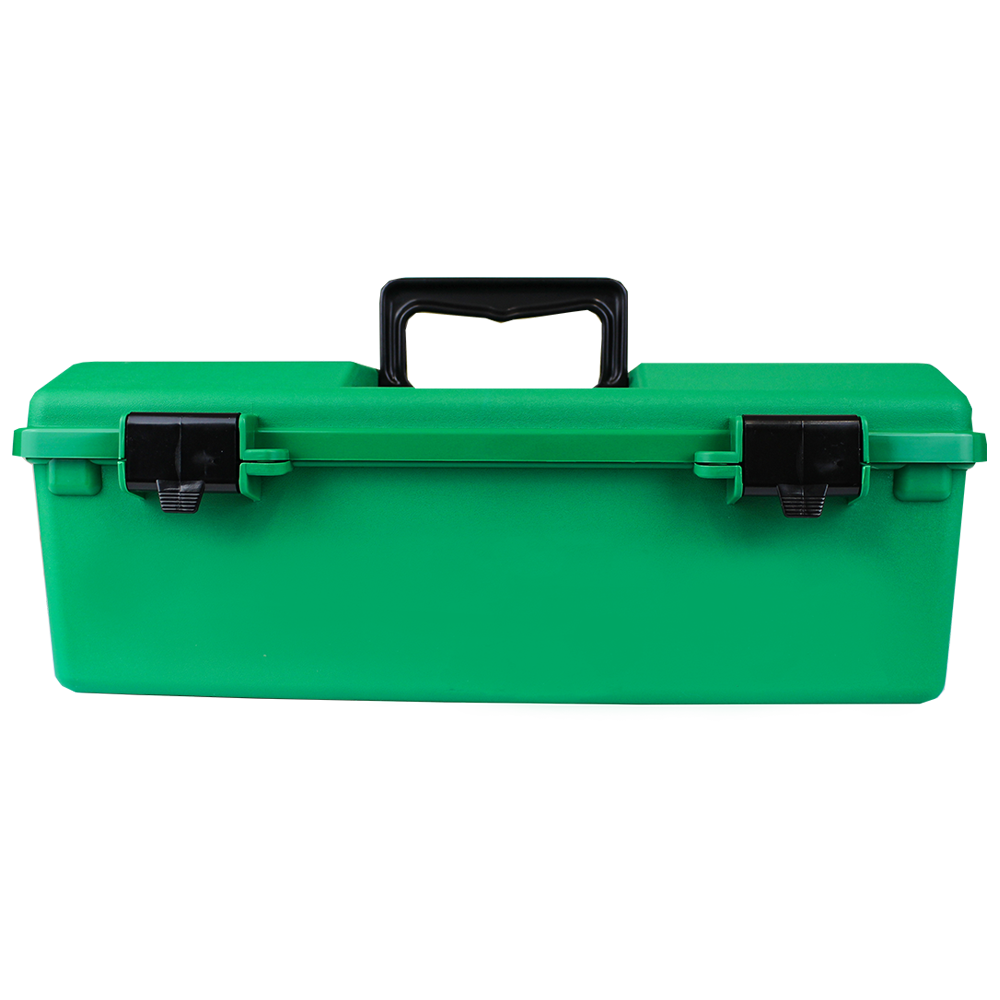 AEROCASE Green Plastic Tacklebox with 1 Liftout Tray 23 x 40 x 14.5cm