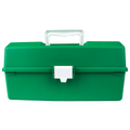 AEROCASE Green Plastic Tacklebox with 1 Tray 16 x 33 x 19cm