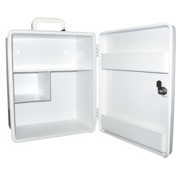 AEROCASE Large White Plastic Cabinet with Key Latch 32 x 37 x 18cm