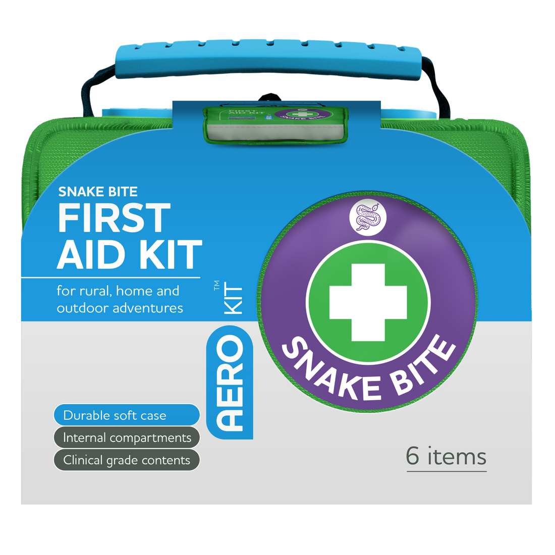 AEROKIT Snake Bite First Aid Softpack Green