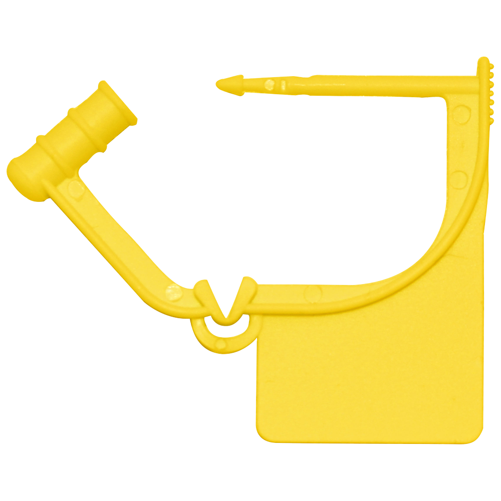 Small Yellow Plastic Safety Seal