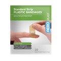 AEROPLAST Plastic Standard Strip 7.2 x 1.9cm Env/10