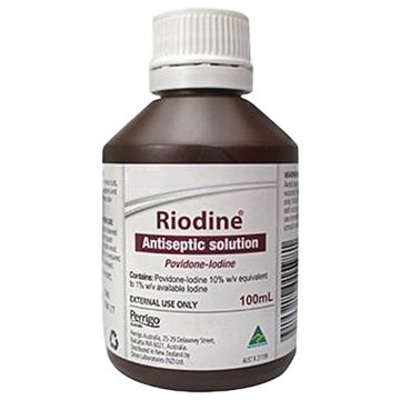 RIODINE 10% Povidone Iodine Solution 100ml