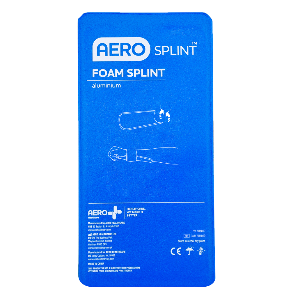 AEROSPLINT Wrist Aluminium Foam Splint 22 x 11cm