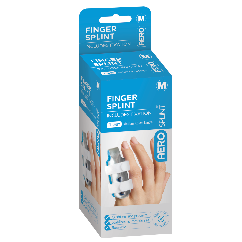 AEROSPLINT Finger Splint (Medium) 7.5 x 3.5 x 3.5cm