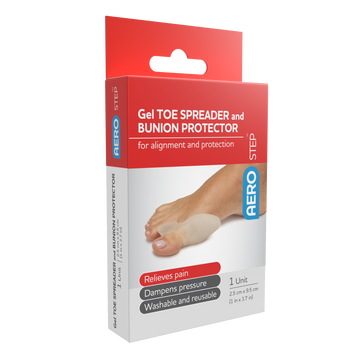 AeroStep™ Gel Toe Spreader and Bunion Protector 1pk