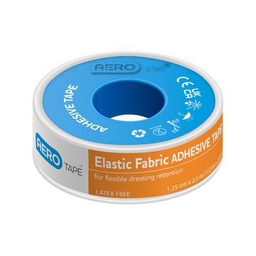 AEROTAPE Elastic Fabric Adhesive Tape 1.25cm x 2M