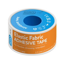 AEROTAPE Elastic Fabric Adhesive Tape 2.5cm x 2.5M