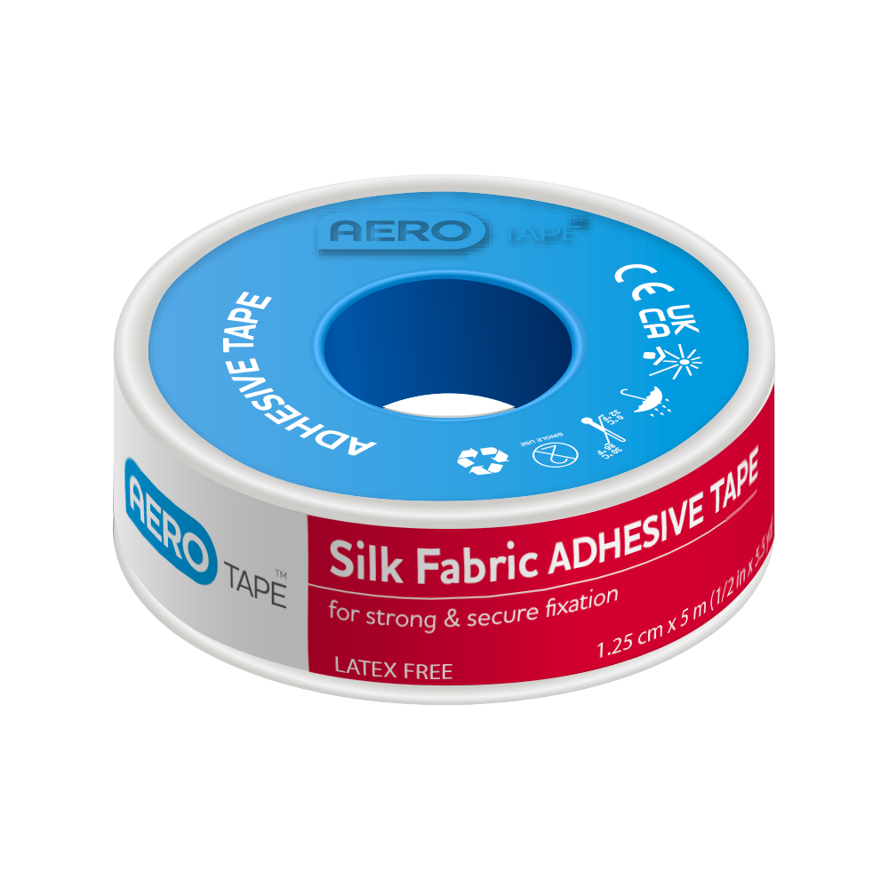 AEROTAPE Silk Fabric Adhesive Tape 1.25cm x 5M