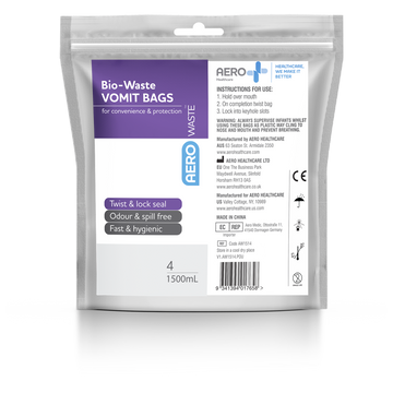 AEROWASTE Bio-Waste Vomit Bag 1500ml Bag/4