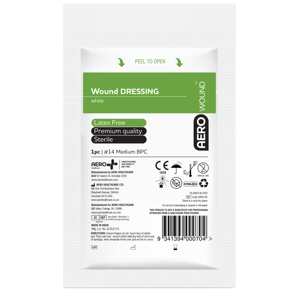 AEROWOUND #14 Wound Dressing 12 x 12cm Bag/12