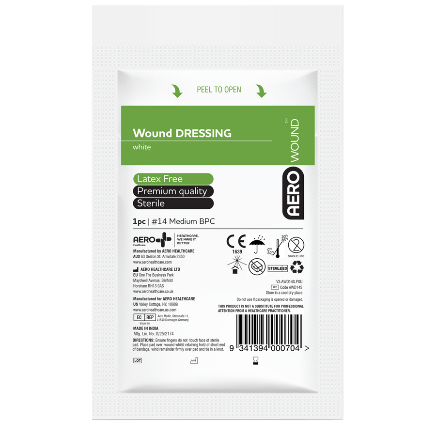AEROWOUND #14 Wound Dressing 12 x 12cm Bag/12
