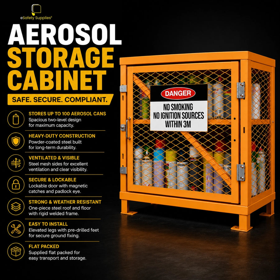 Aerosol Storage Cage – 100  Can Capacity
