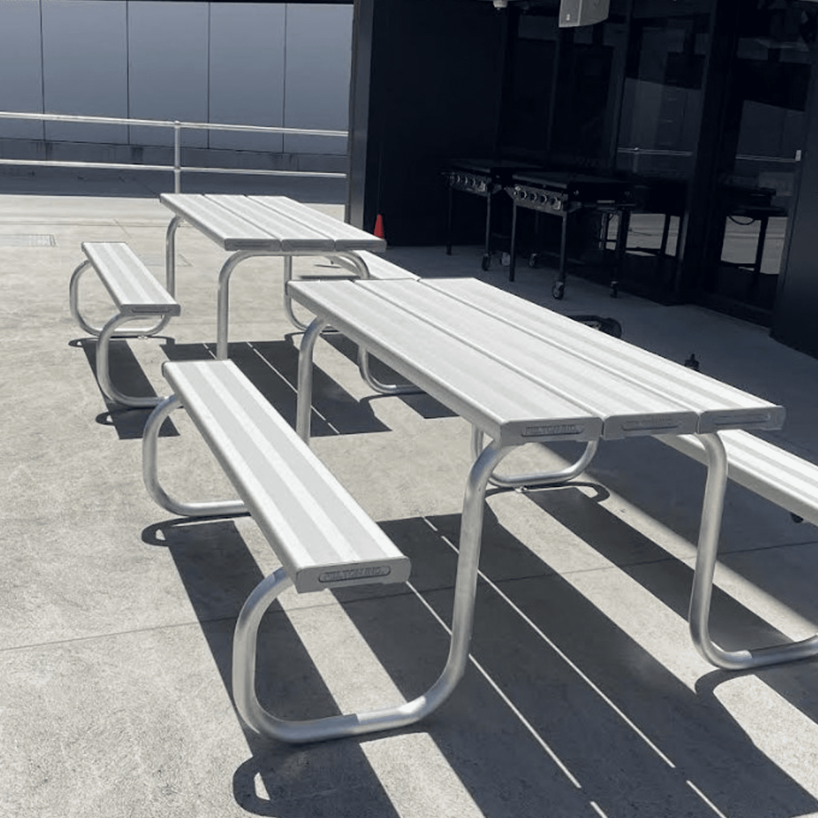 Aluminium Picnic Setting - Heavy Duty