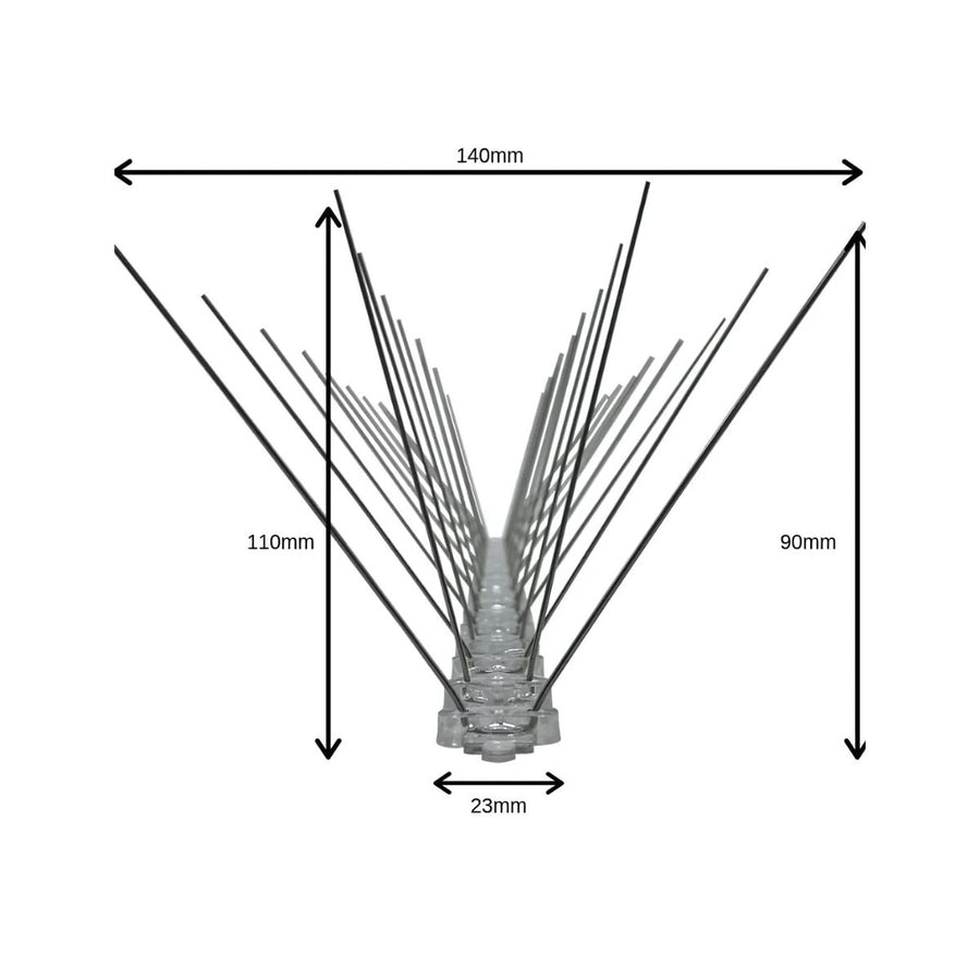 Anti Bird Stainless Steel Spikes – Wide | 50cm Strip