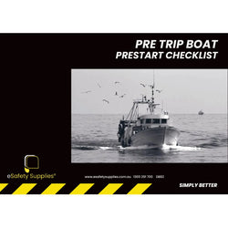 Pre Trip Boat Prestart Checklist Books