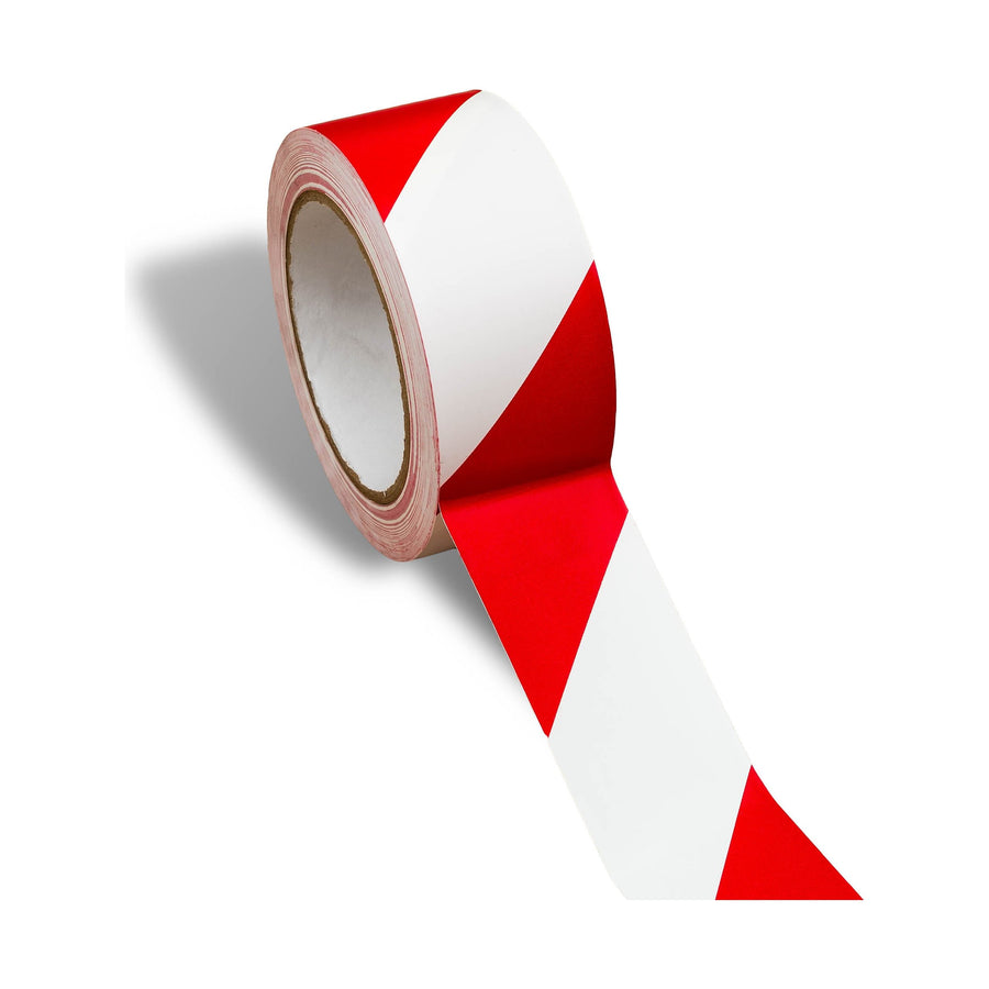 Safety Tape - PVC Floor Marking - 48mm x 33M Roll 0.7 kg Color Green & White 4336