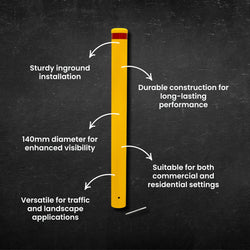 Inground Bollard - 140mm