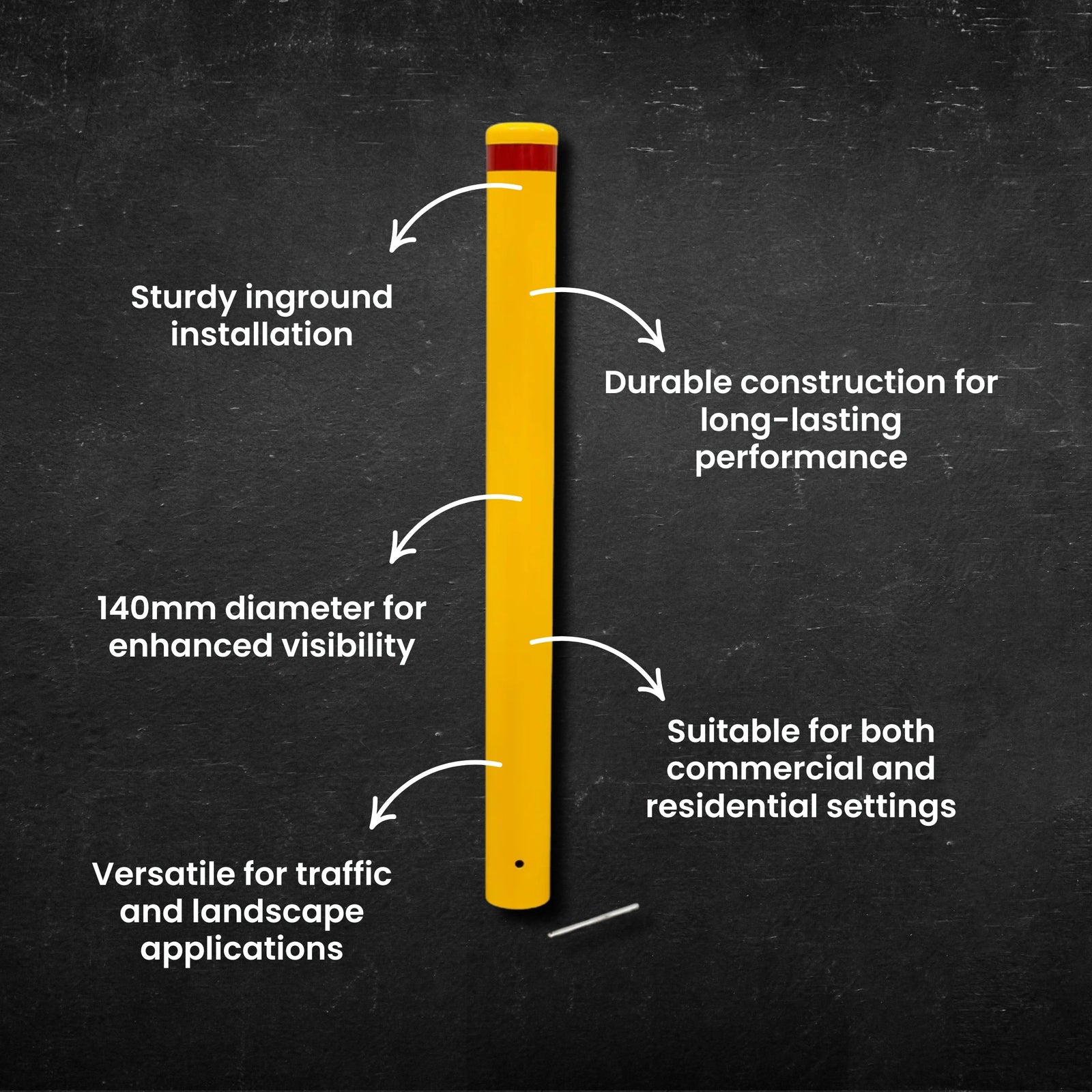 Inground Bollard - 140mm