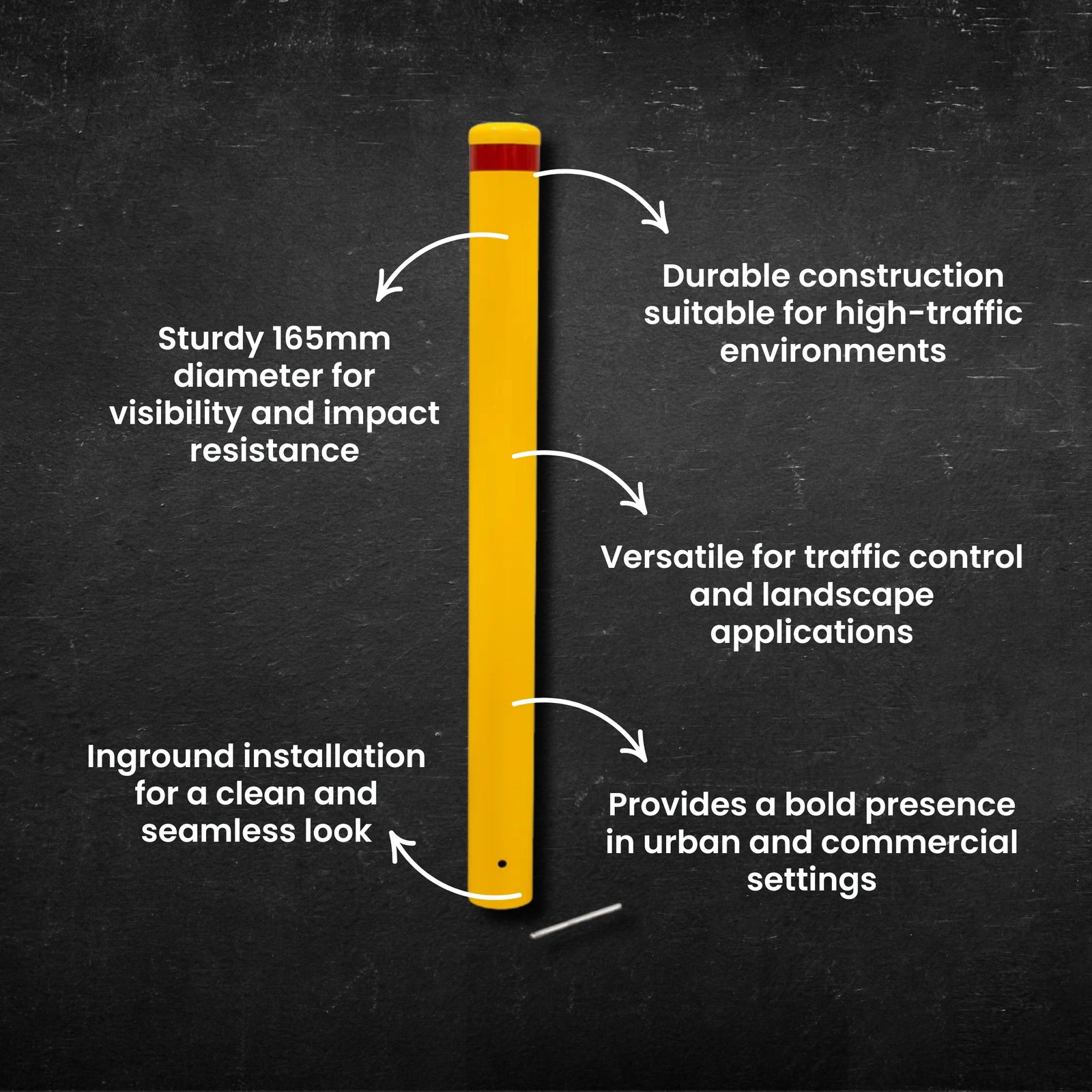 Inground Bollard - 165mm