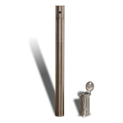 Inground Removable Bollard – 90mm Stainless Steel - Key Lock