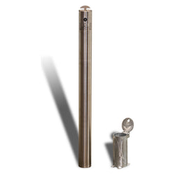 Inground Removable Bollard – 90mm Stainless Steel - Key Lock