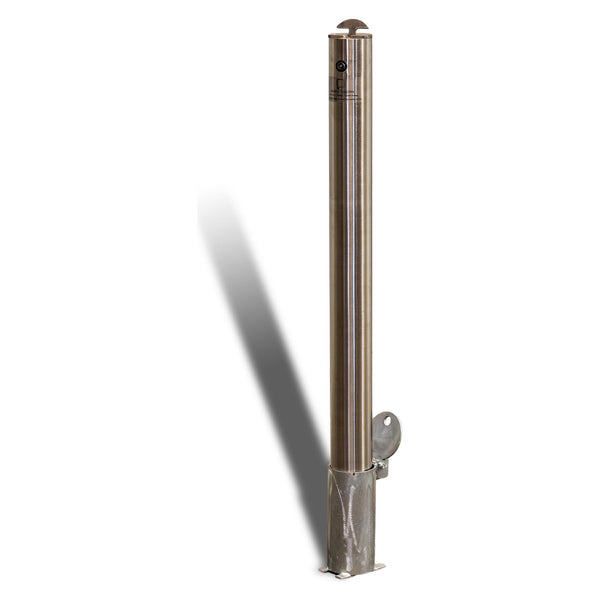 Inground Removable Bollard – 90mm Stainless Steel - Key Lock
