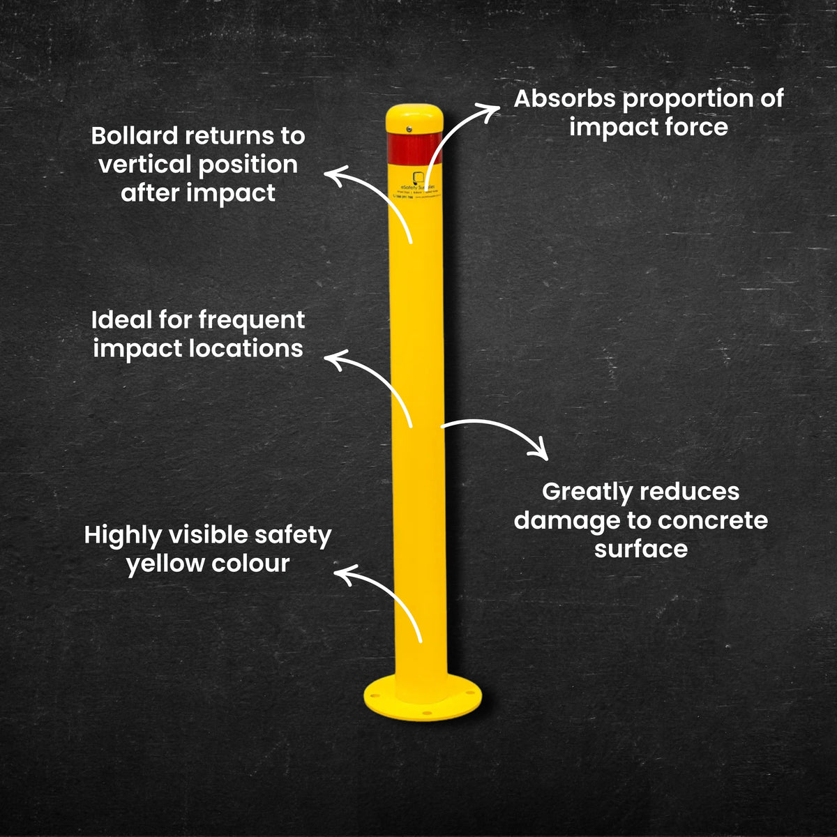 Flexible Surface Mount Bollard – 90mm