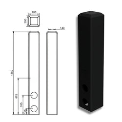 Replas Bollard - 200 mm