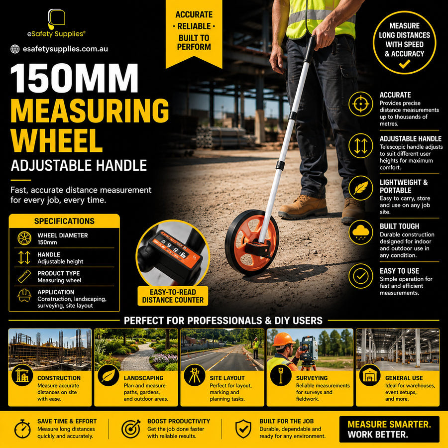 Measuring Wheel - 150mm Diameter Adjustable Handle