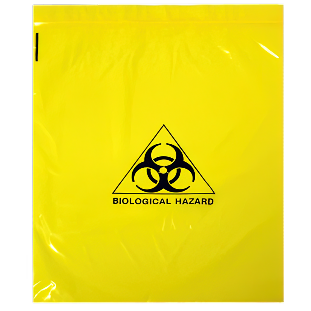 AEROHAZARD Biohazard Clinical Waste Bag 4L - Press Seal, 30um (250 x 300mm)