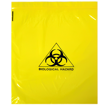 AEROHAZARD Biohazard Clinical Waste Bag 4L - Press Seal, 30um (250 x 300mm)