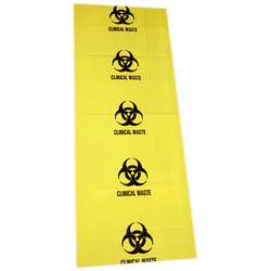 AEROHAZARD Biohazard Clinical Waste Bag 120L - 55um (490 x 1200mm)