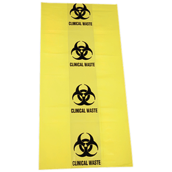 AEROHAZARD Biohazard Clinical Waste Bag 50L - 55um (630 x 800mm)