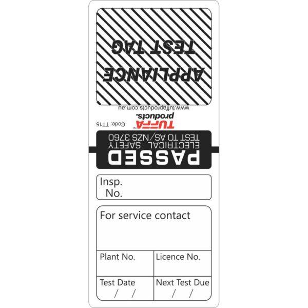 Test & Tag Red - 180mm x 32mm (Packs of 100) 0.525 kg Color Black TT15