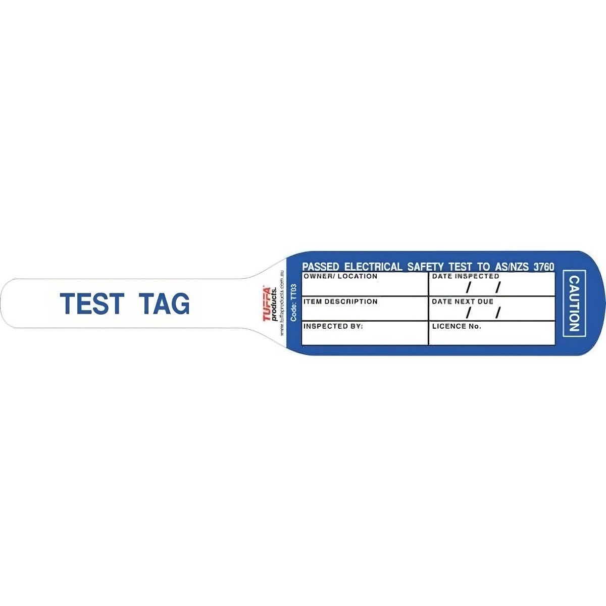 Test & Tag (Packs of 100) 0.7 kg Color Blue TT03