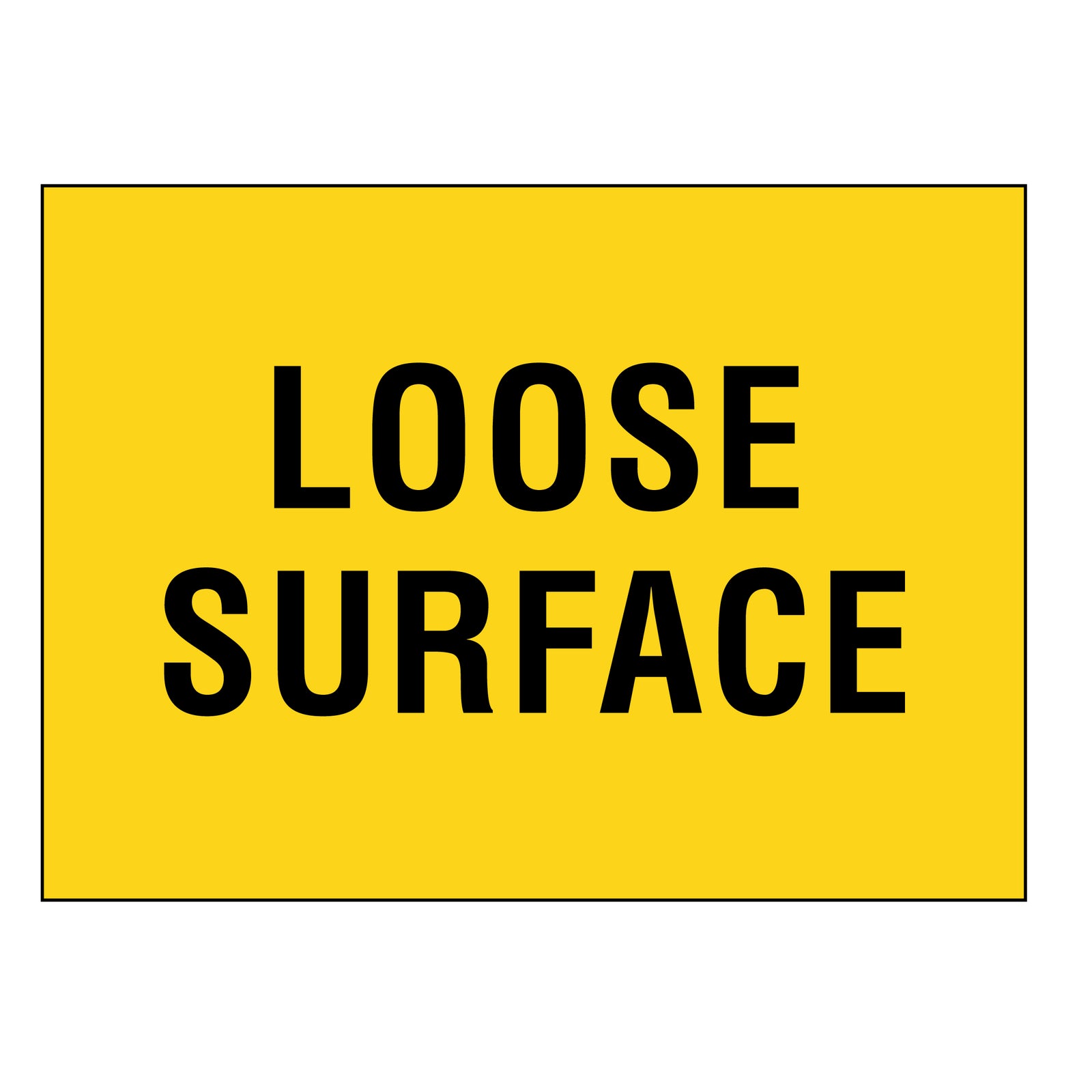 Boxed Edge Sign - Loose Surface - 900x600mm