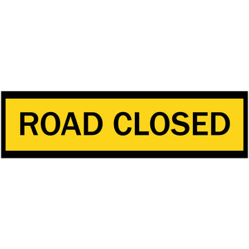 Boxed Edge Sign - Road Closed - 1800x300mm