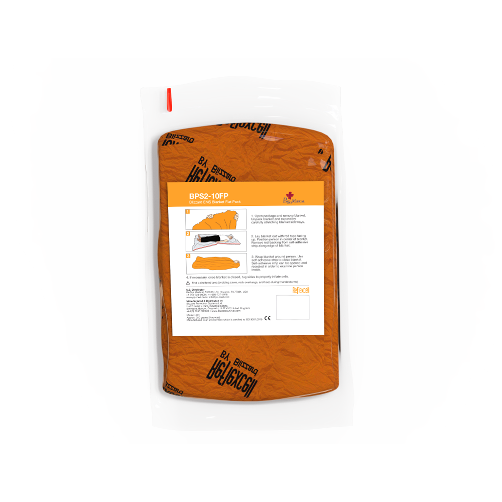 BLIZZARD Orange EMS Trauma Blanket 230 x 196cm