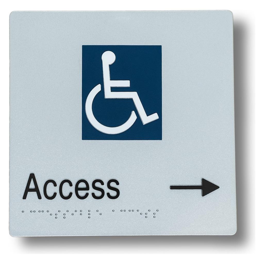 Access Entry Signs 3.5 kg 180mm x 180mm Direction Rigth Arrow BS-ES-DR