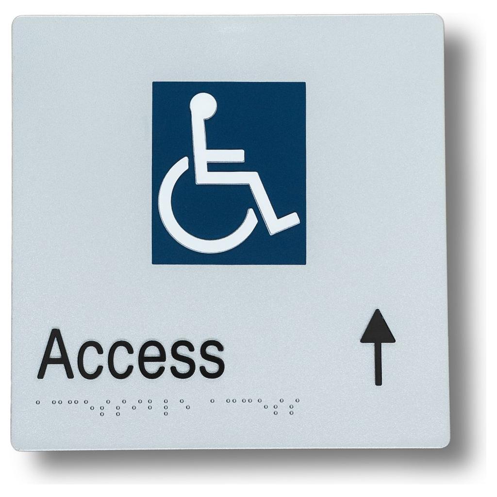 Access Entry Signs 3.5 kg 180mm x 180mm Direction Straight Arrow BS-ES-DU