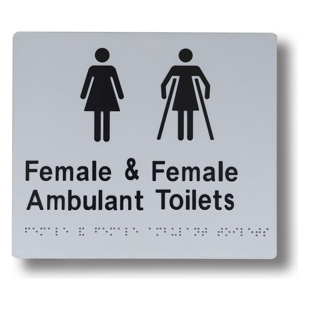 Female Ambulent Toilet 3.5 kg size Female & Female 210 mm x 180 mm BS-F-FAT