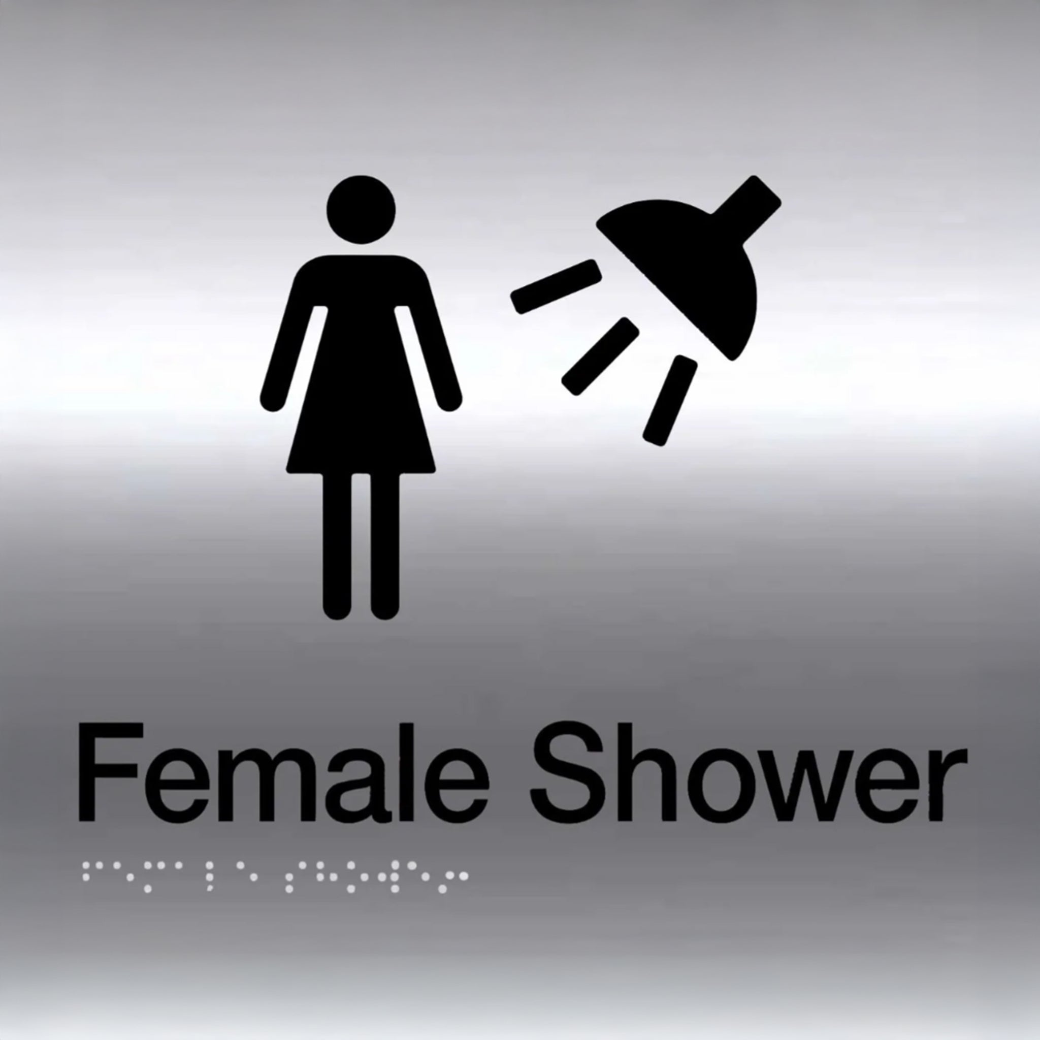 Braille Sign - Female Shower