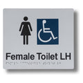 Female Toilet (Accessible) Sign 3.5 kg size-and-type Female Toilet (Accessible) RH - 210x180mm BS-FT-RH