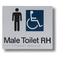 Male Toilet (Accessible) Sign 3.5 kg size-and-type Male Toilet (Accessible) - 210x180mm BS-MTA